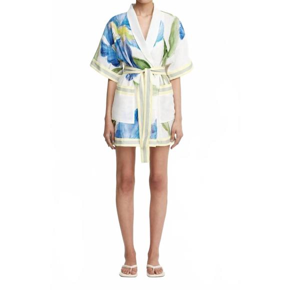 NEW SIGNIFICANT OTHER greer wrap dress in iris - Picture 1 of 4